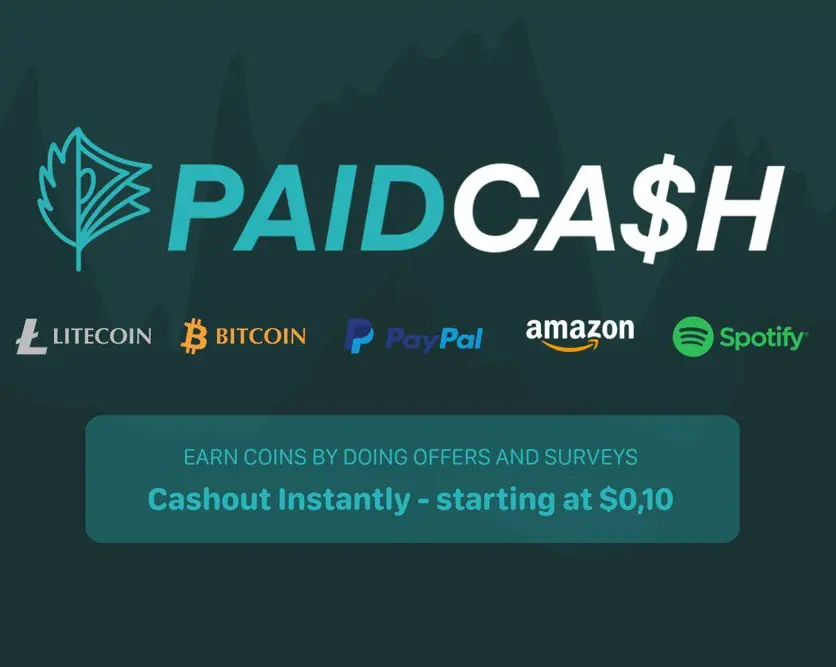 Paidcash Account (New Verifyed)
